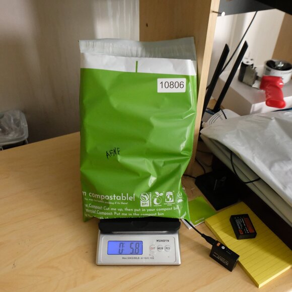 A Fish Name Fred Shirt Mens Medium Blue White Dot Geometric Button Up - Picture 11 of 11